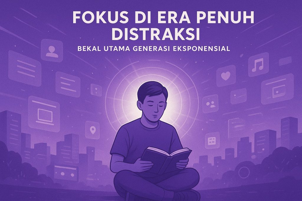 Pak Azmi Fajri Usman lewat gagasan Exponential Generation menekankan bahwa keberhasilan adalah kemampuan menjaga fokus di tengah distraksi