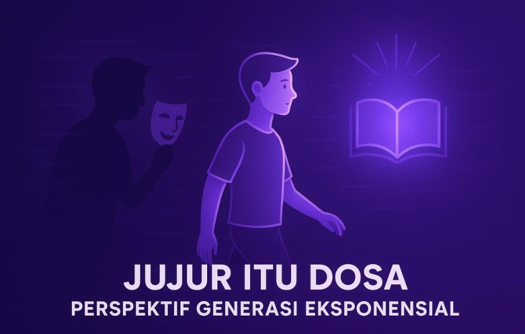 Masa jujur dosa?” Padahal dari kecil kita diajarin kalau jujur itu baik, jujur itu pahala, jujur itu jalan yang lurus.